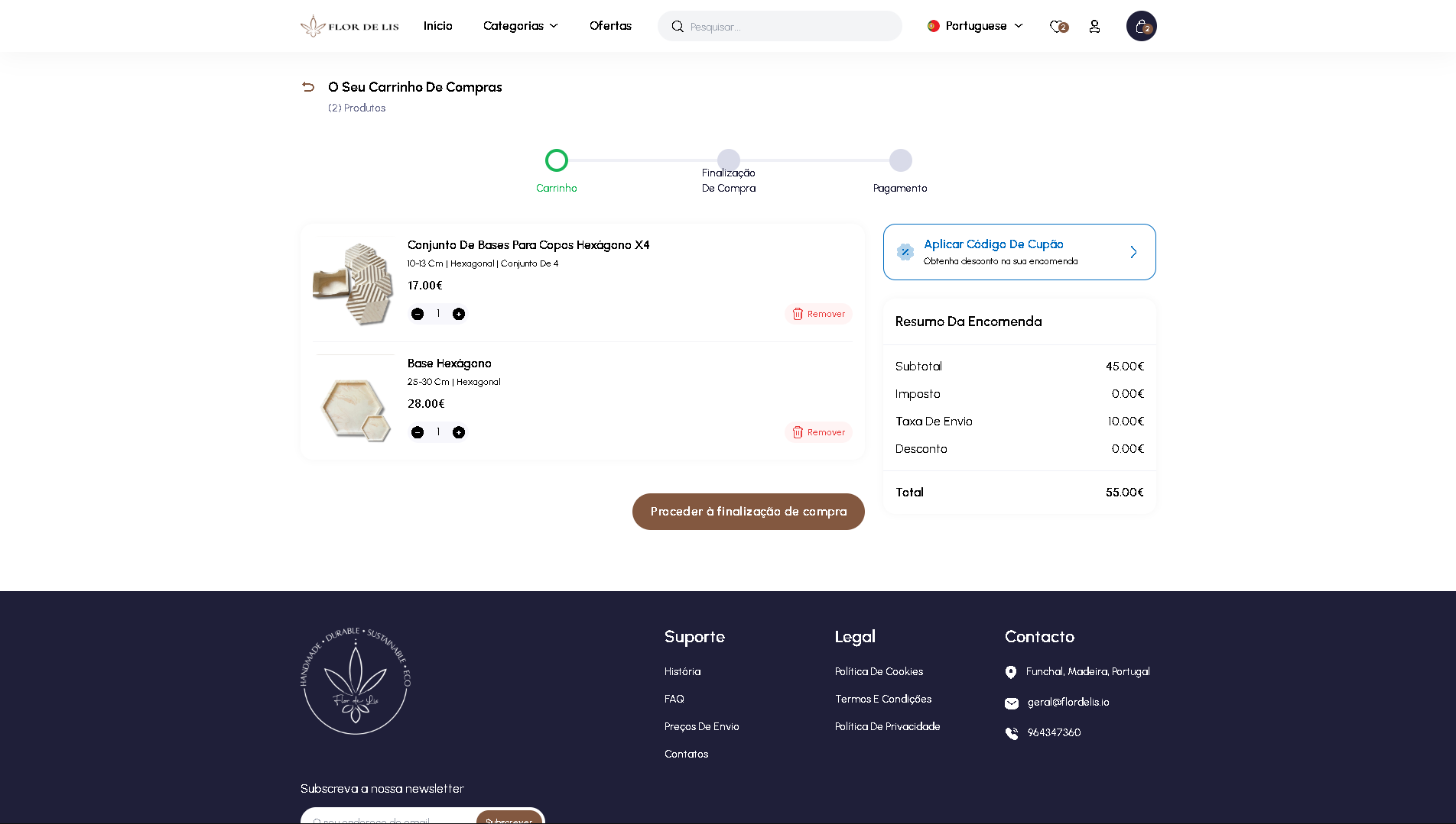 Screenshot da interface