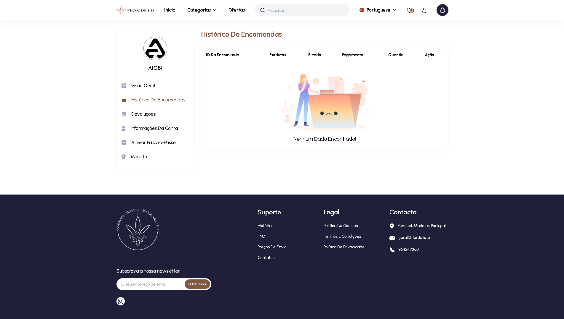 Screenshot da interface