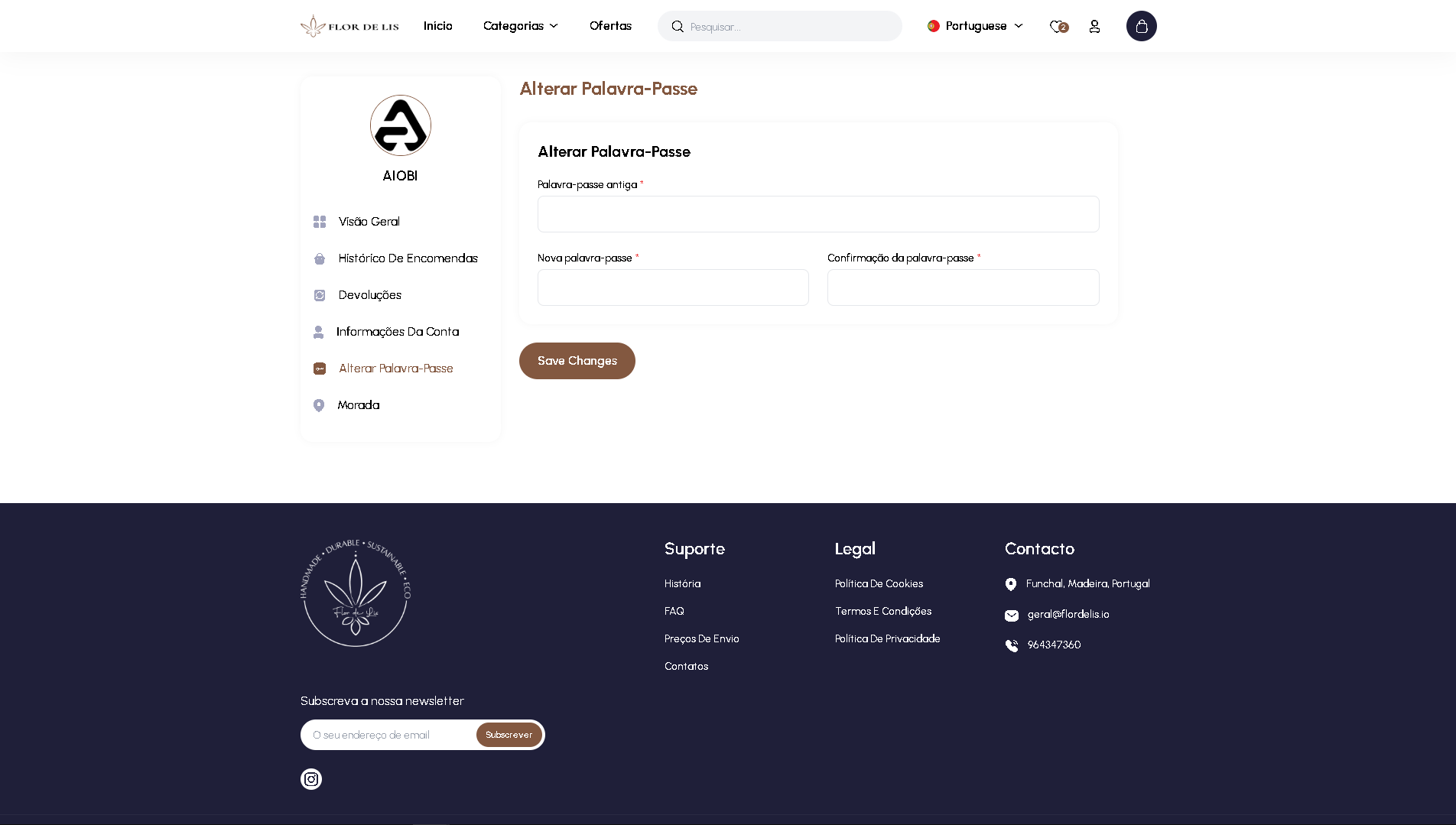 Screenshot da interface